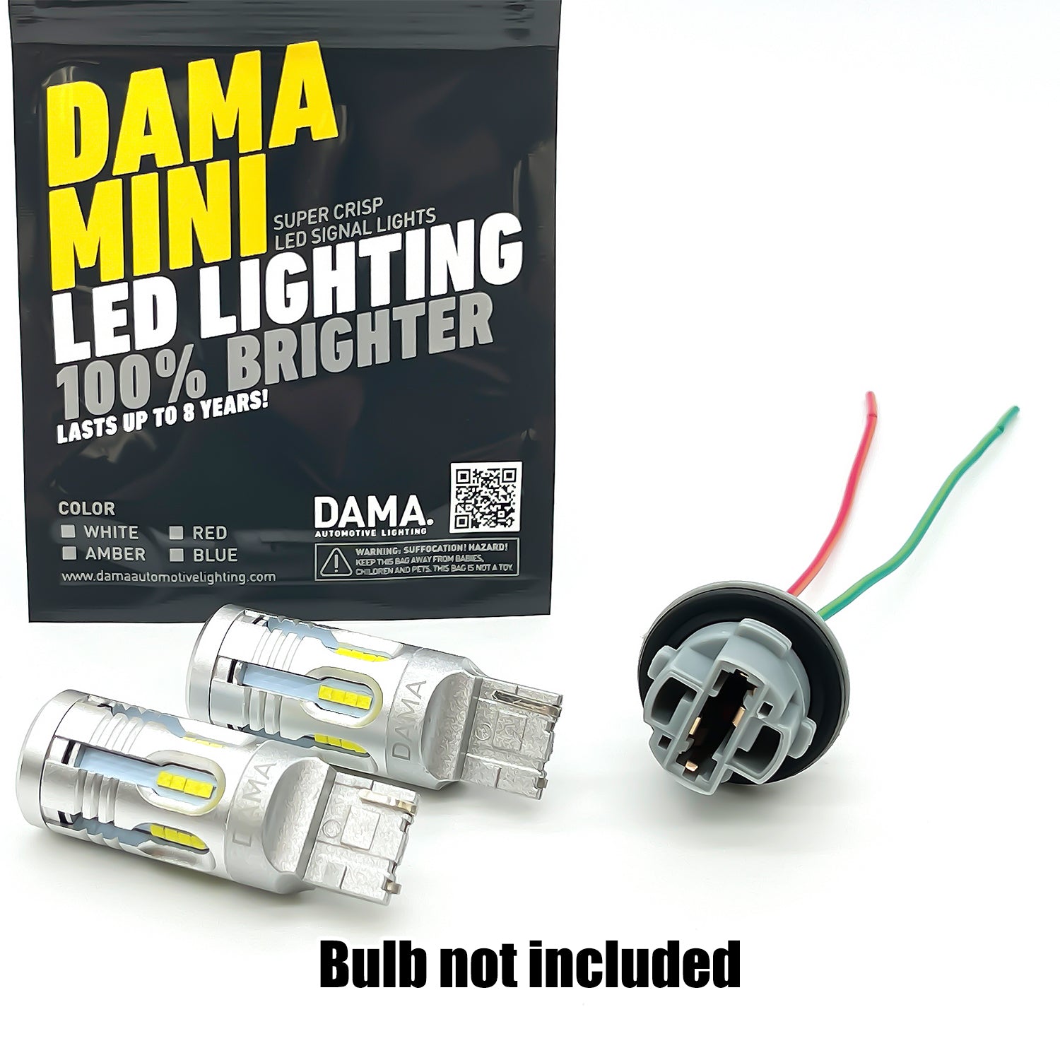 7440: Dama Mini White Amber LED Bulbs w/ CANbus 24CSP – HID CONCEPT