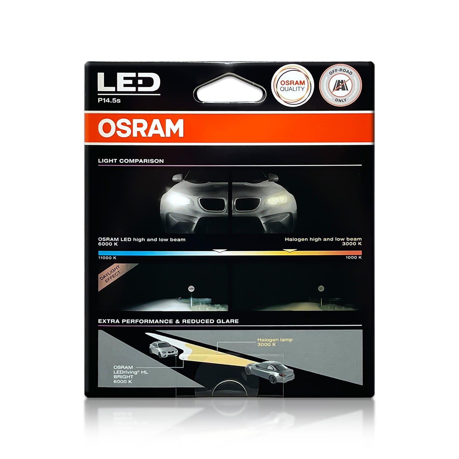 2x OSRAM LEDriving EASY H1 LED-Lampen - 12V 9W 64150DWESY-HCB