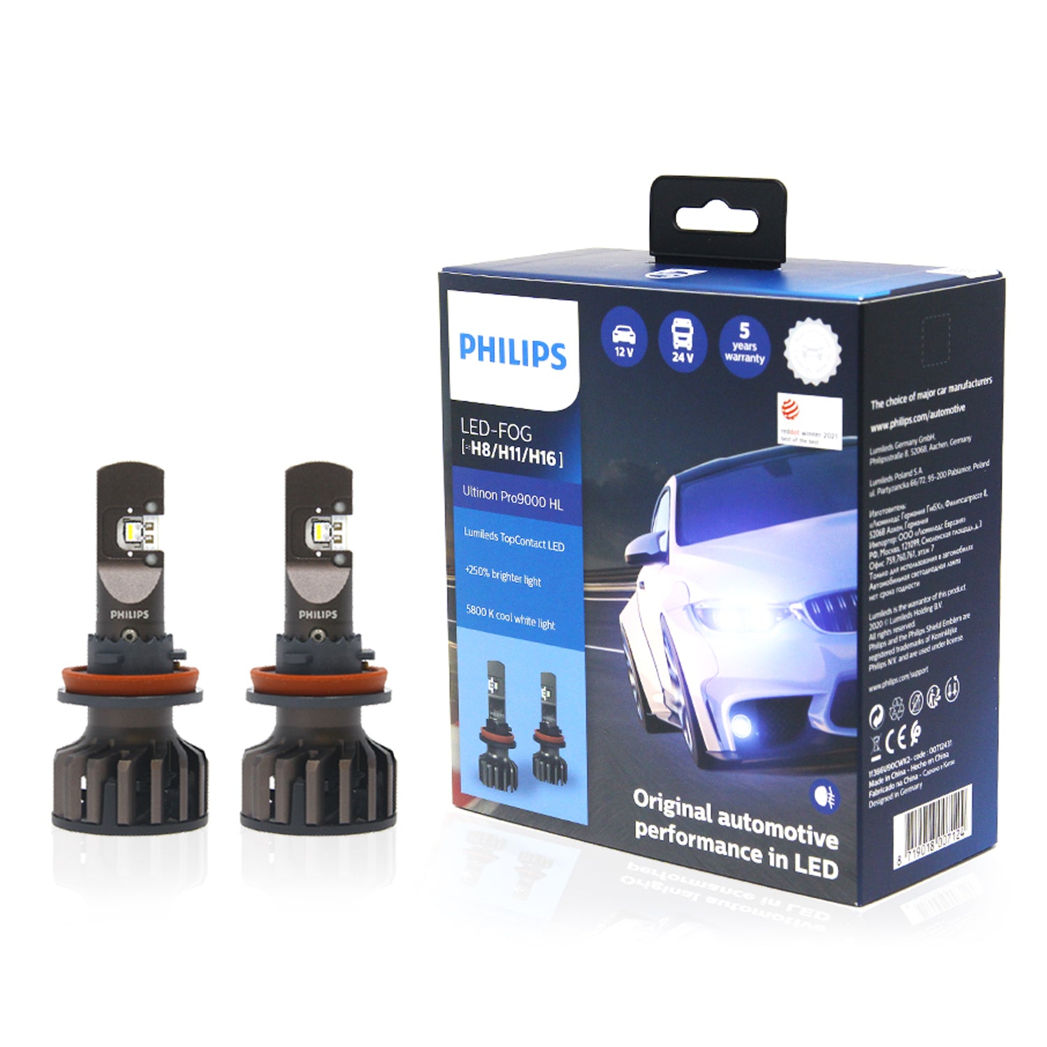 Phillips Ultinon Pro9000 H8, & H11 LED – HID CONCEPT