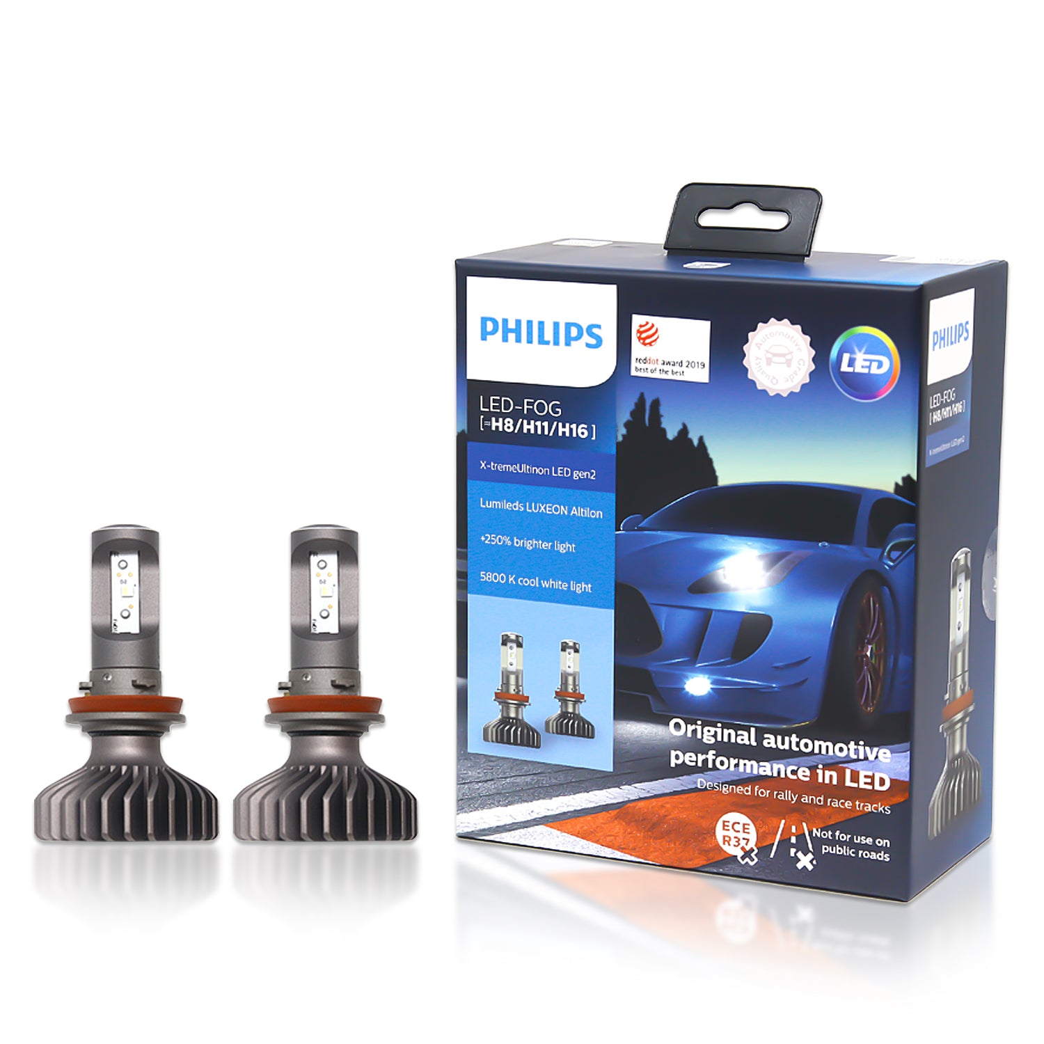  Philips Bombillas LED X-tremeUltinon Gen2 H7 5800K +