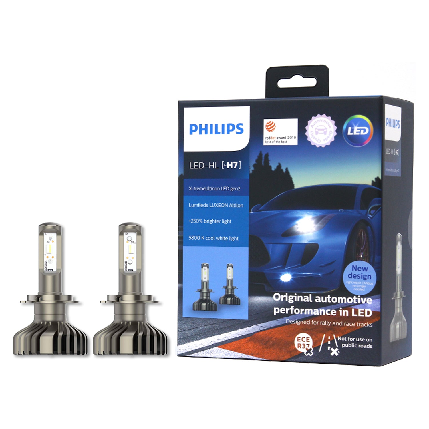 H7: Philips 12985BWX2 X-tremeUltinon LED Bulbs | Pack of 2