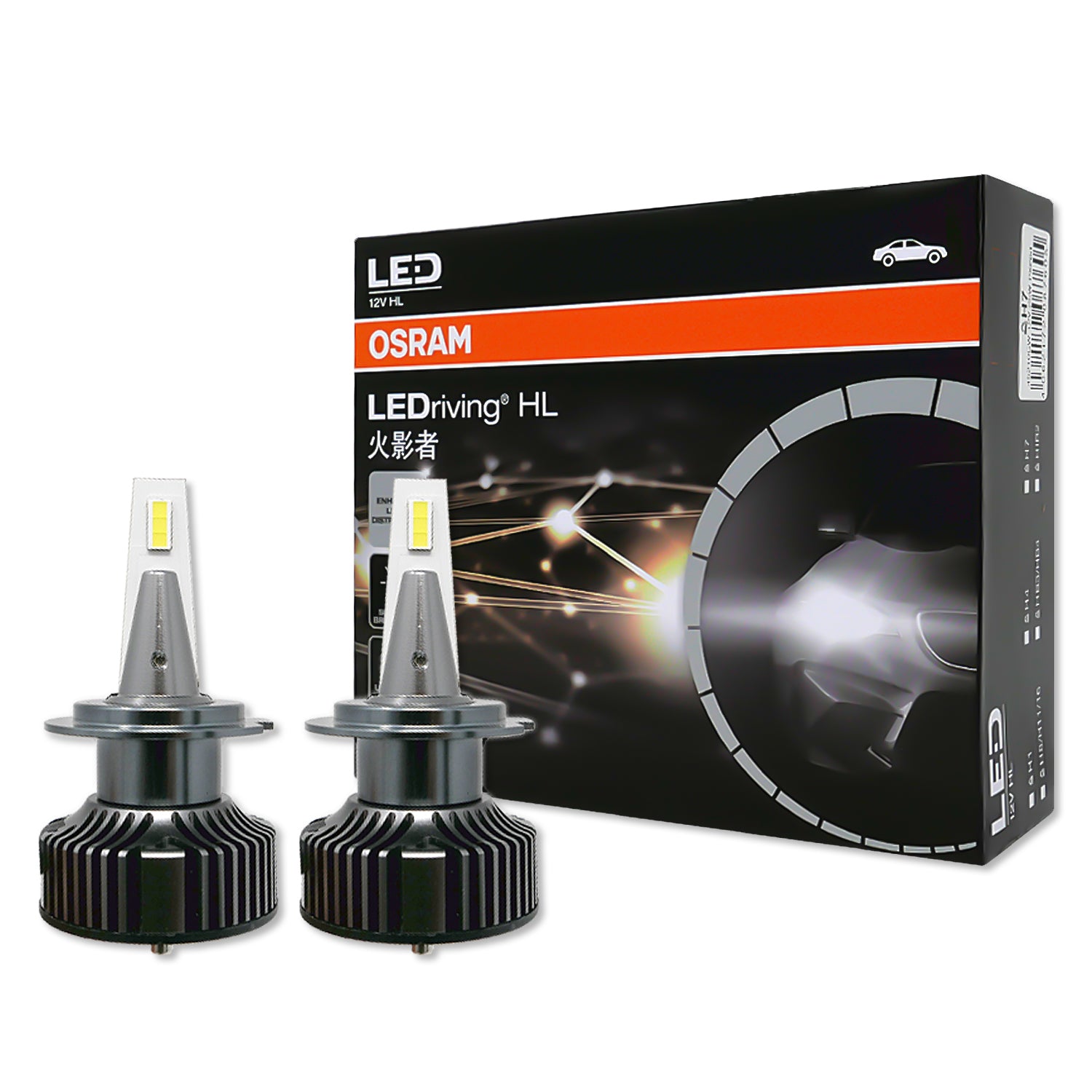 PHILIPS Ultinon LED H7 Bulbs Set of 2X Bulbs 6200K +160% PX26d 11972ULX2 :  Automotive 