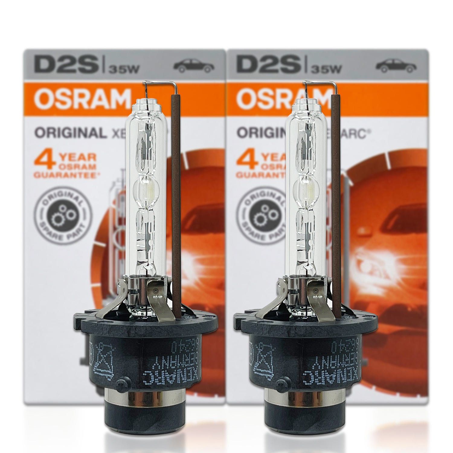 D2S: Osram 66240 OEM Original HID Xenon Bulbs | Pack of 2