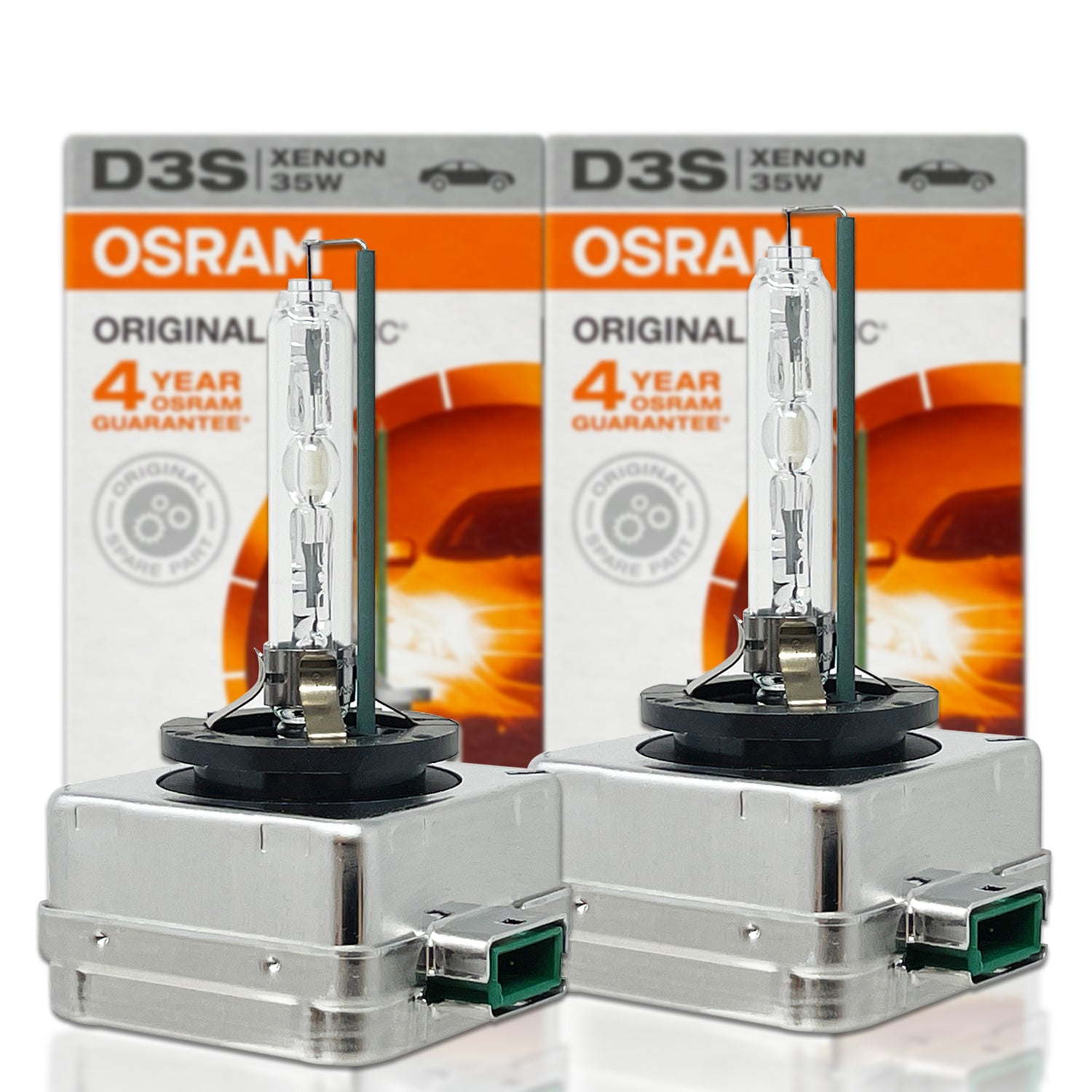 OSRAM 66340 XENARC ORIGINAL D3S HID, lámpara de xenón, de descarga, calidad  de equipamiento (OEM), estuche (1 unidad), 3200 lm, temperatura de color  4300K : : Coche y moto