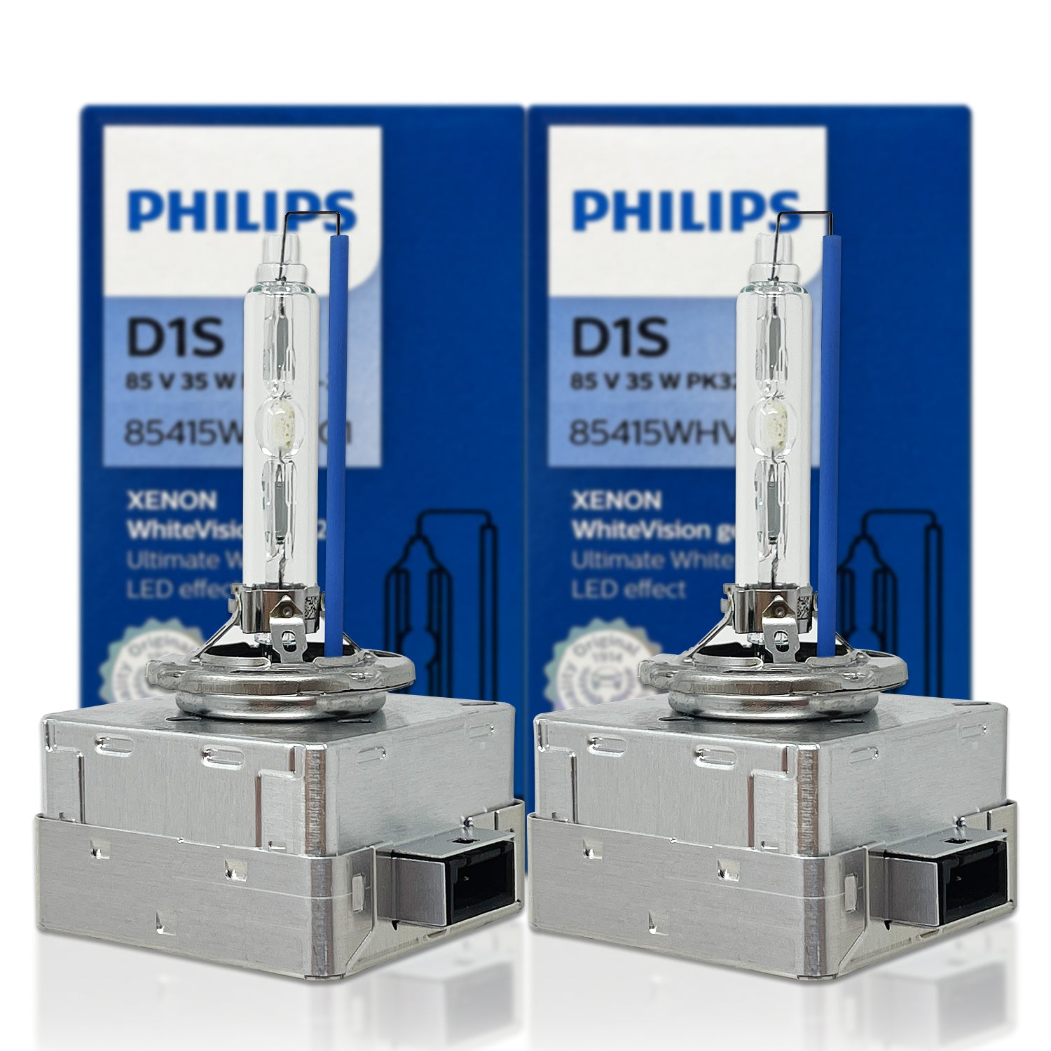 D1S - Philips HID White Vision 5000K 85415WHV2C1 Bulbs (Pack of 2) 