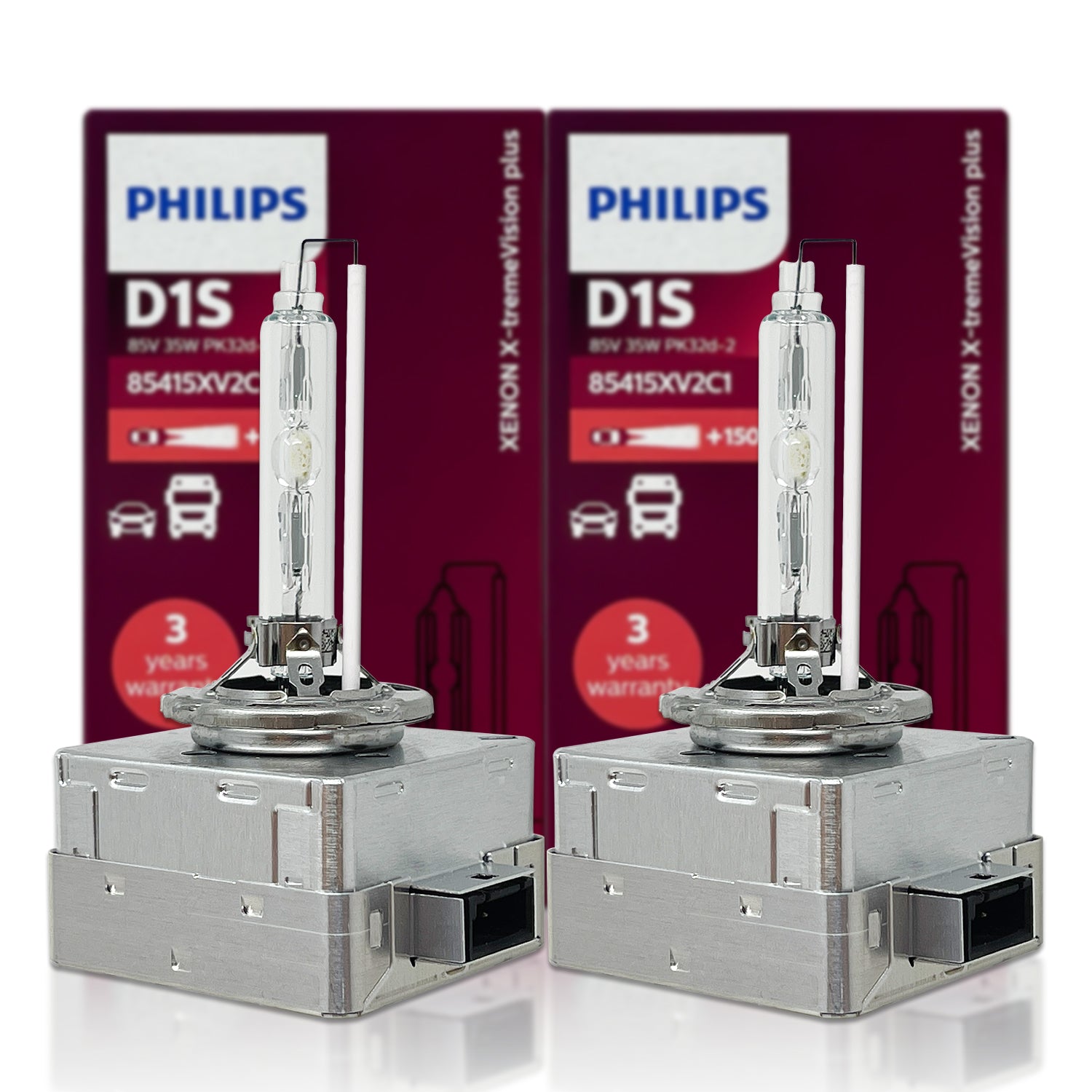 Philips D1S 35W Xenonlampa X-treme Vision 50% mer ljus