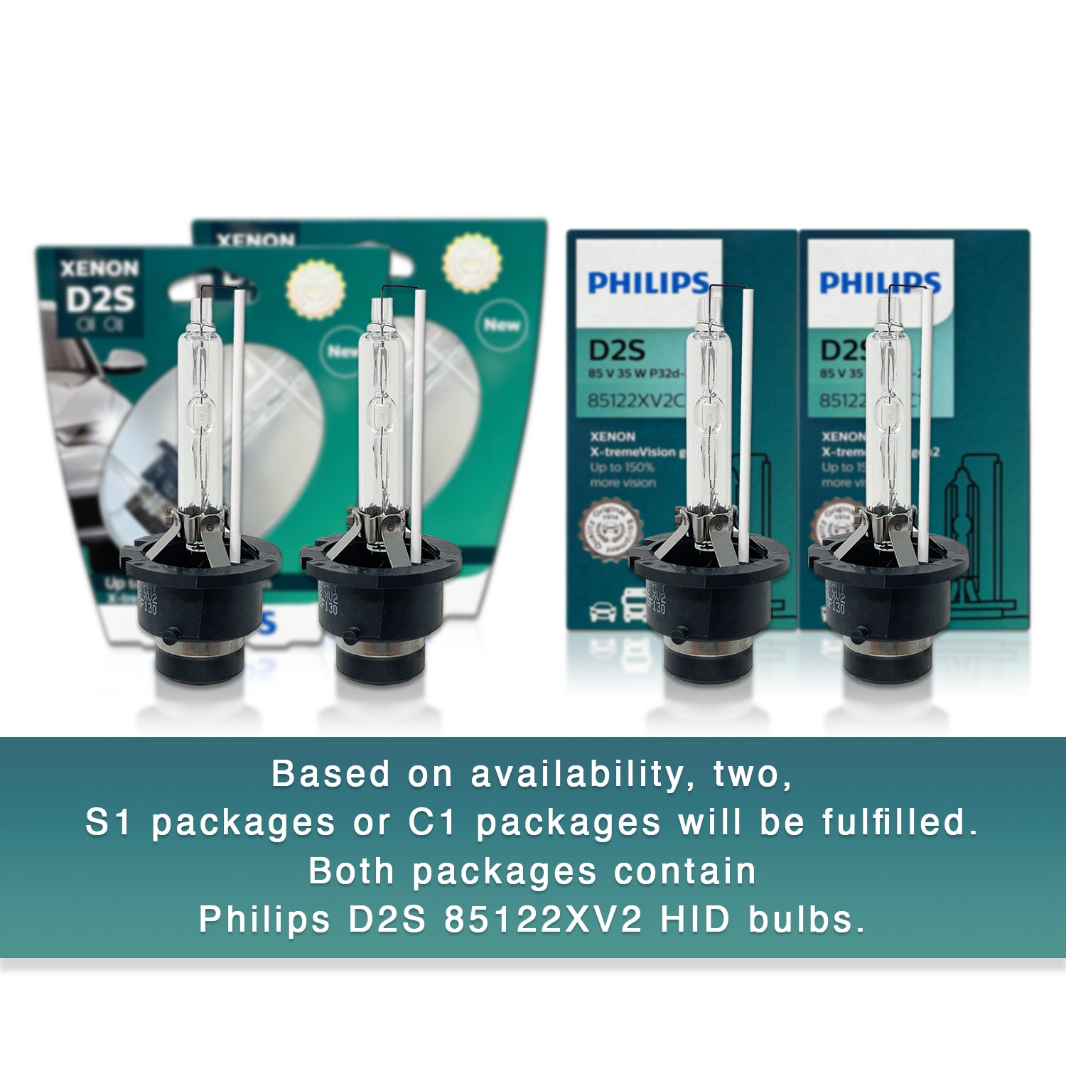 Ampoule XENON V D2S X1 85V 35W PH PHILIPS - 85122VIS1 PHILIPS