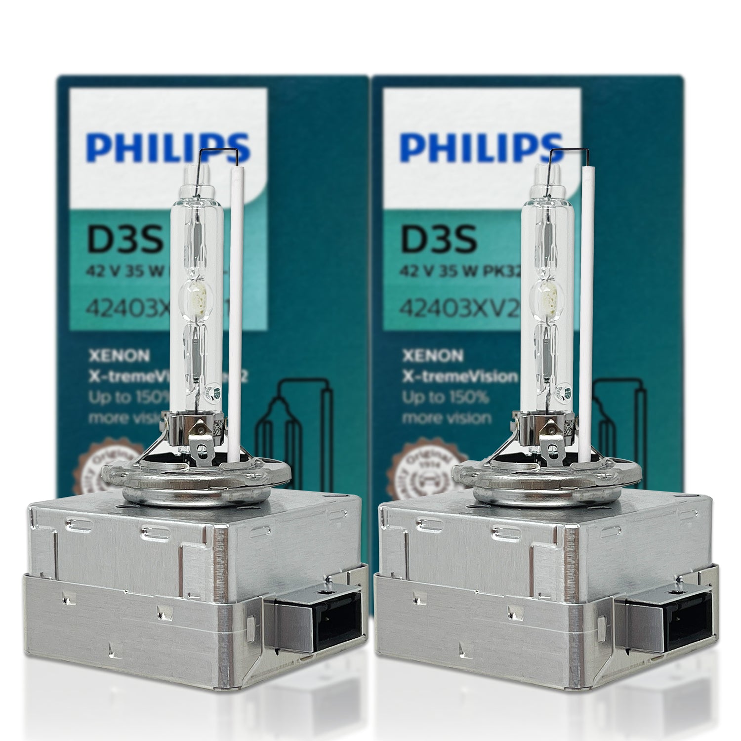 Philips D3S Xtreme Vision Gen2 Xenon Bulb (150% More Vision)