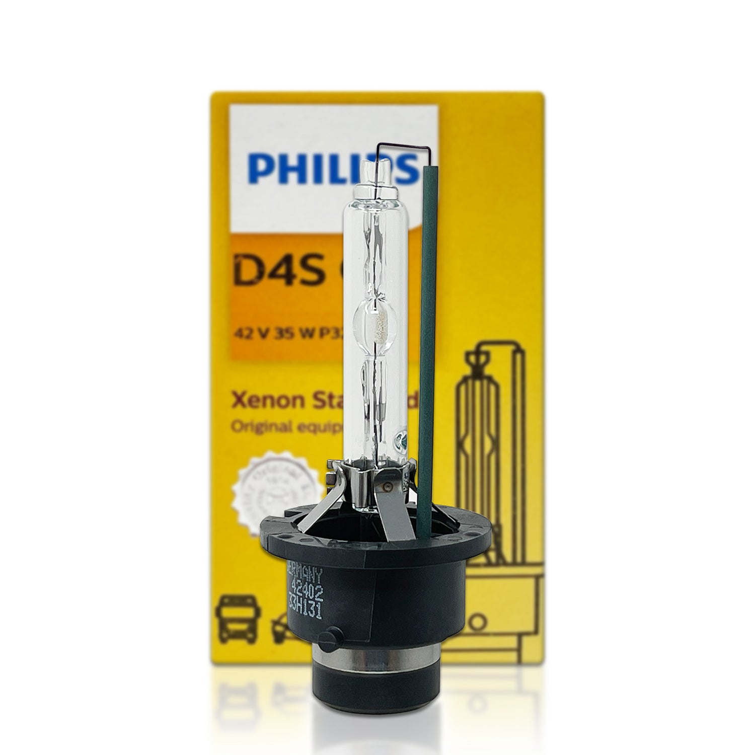 D4S Philips 42402 OEM Standard HID Xenon Bulb w/ COA Label – HID