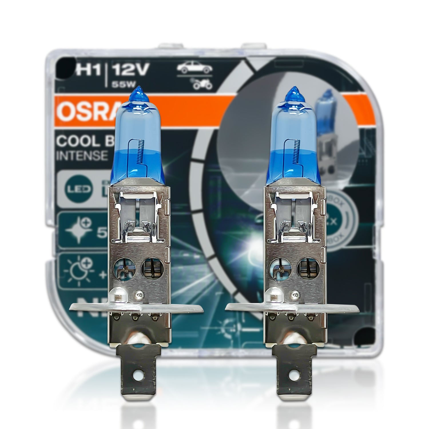 Philips Xtreme Ultionon H1 LED +200% VS Standard H1 Halogen 55w 