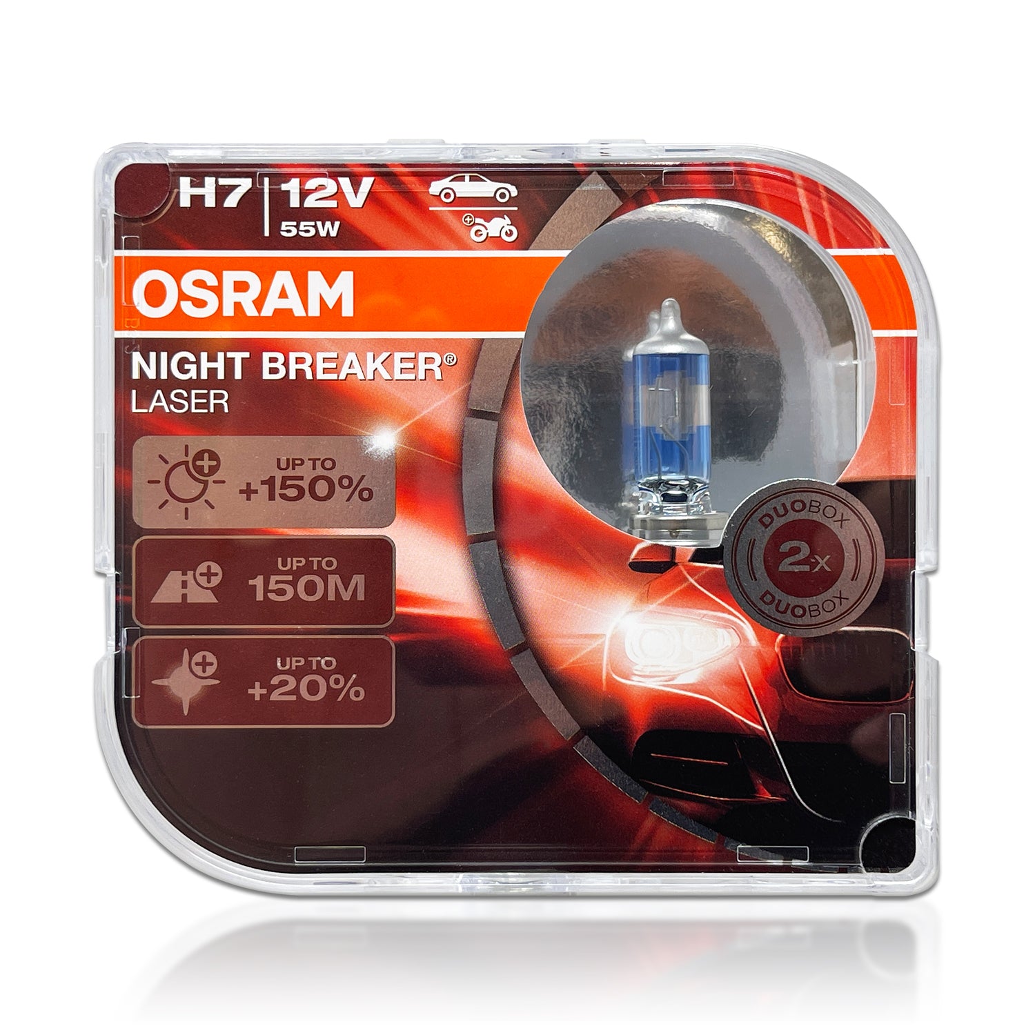  OSRAM Night Breaker Laser H7 Car Halogen Headlight