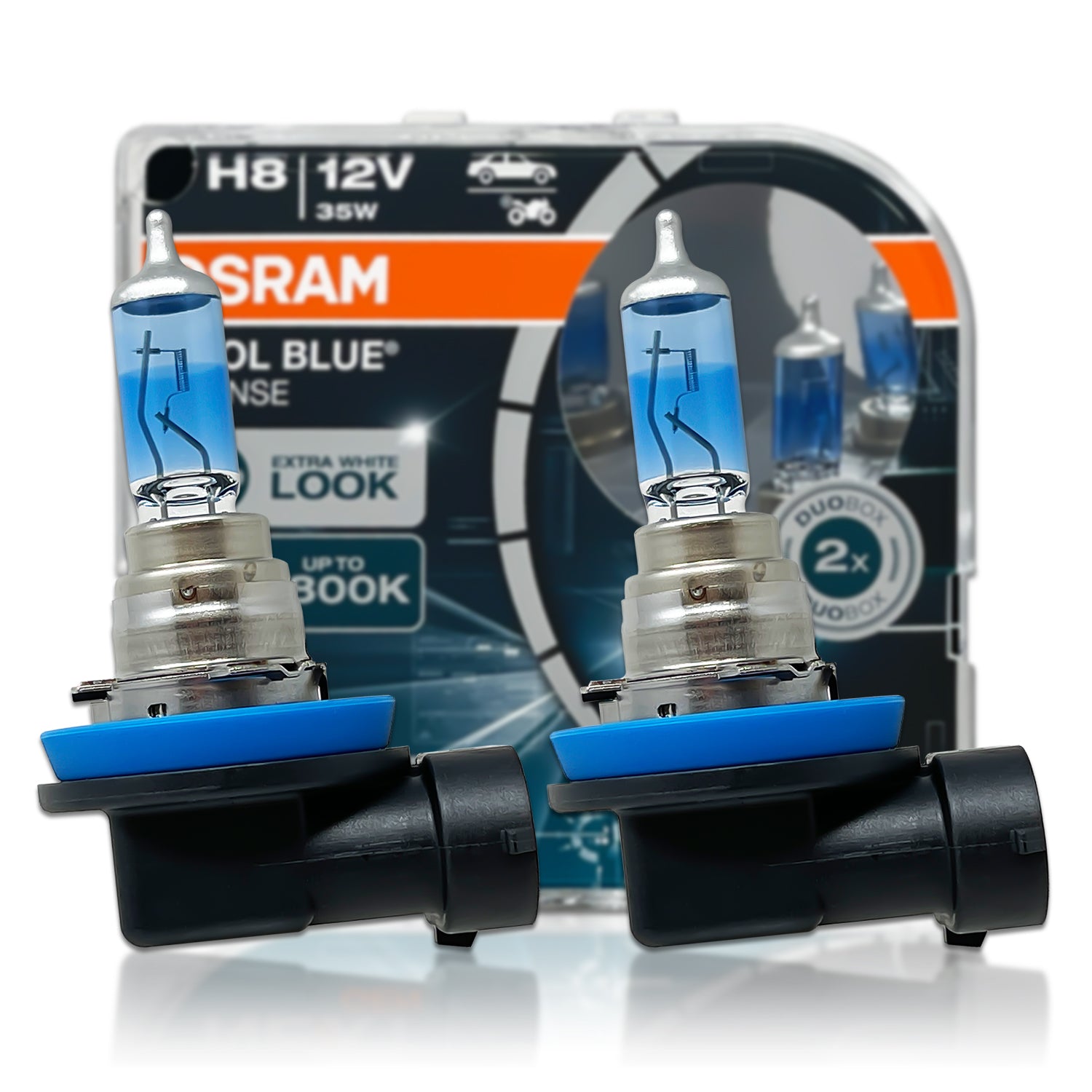 H8 - Osram 64212CBN Cool Blue Intense Next Gen Bulbs