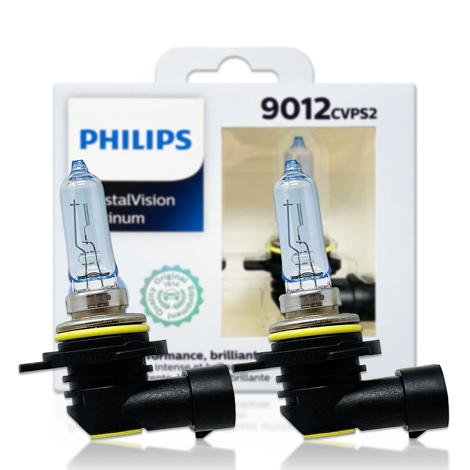 9012 - Philips 9012CVPS2 CrystalVision Platinum Bulbs