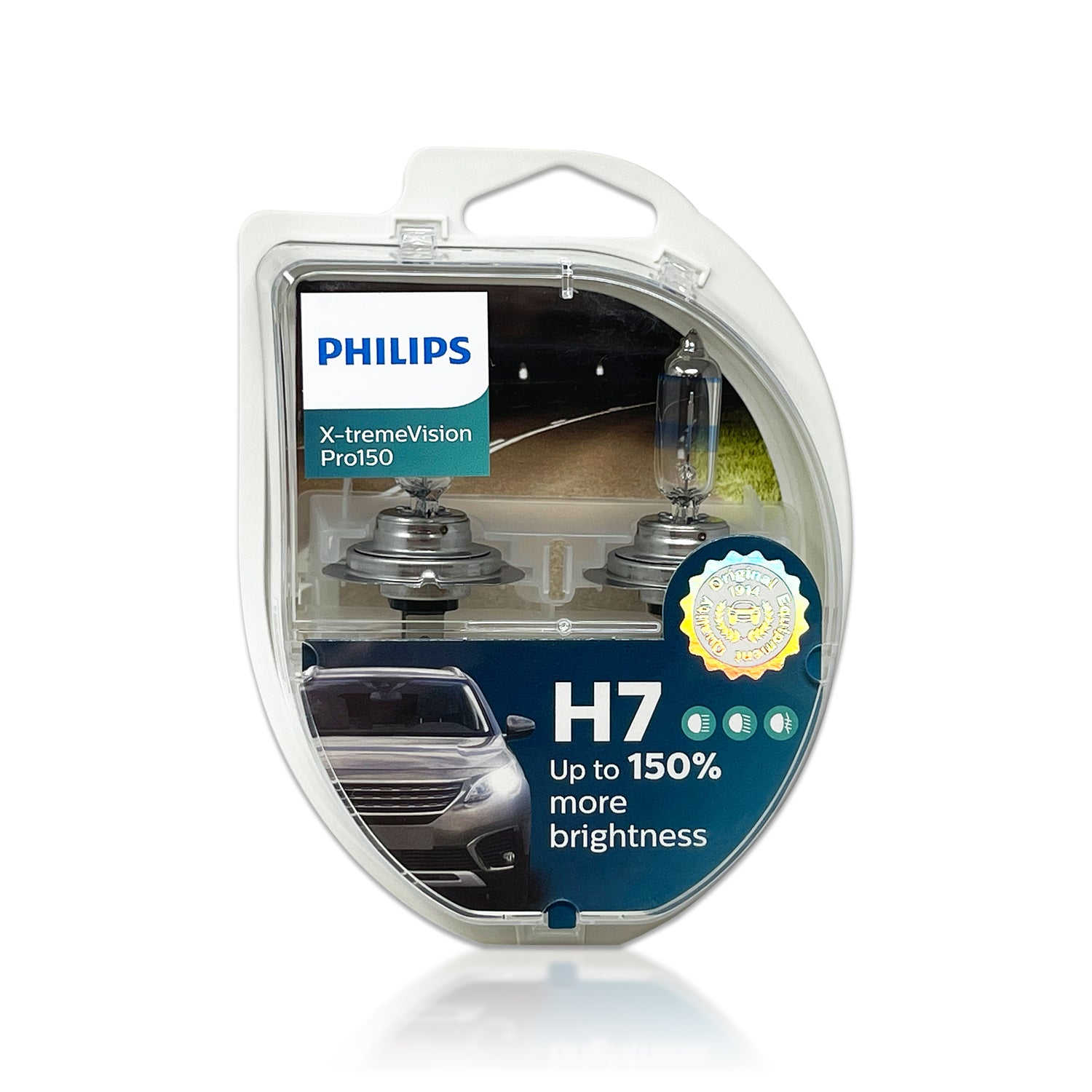 Philips X-treme Vision Pro150 H7 12v 55w Px26d 150% More Bright