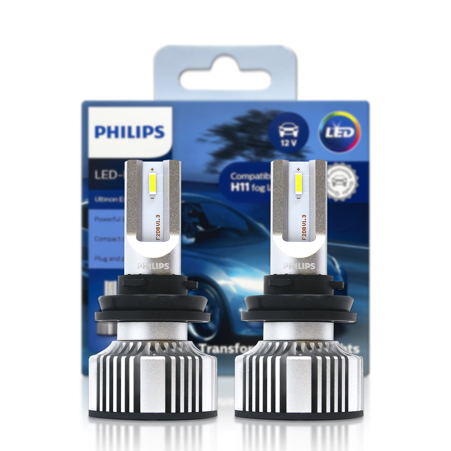 Philips Bombillas LED X-tremeUltinon Gen2 H7 5800K +250% PX26d 11972XUWX2