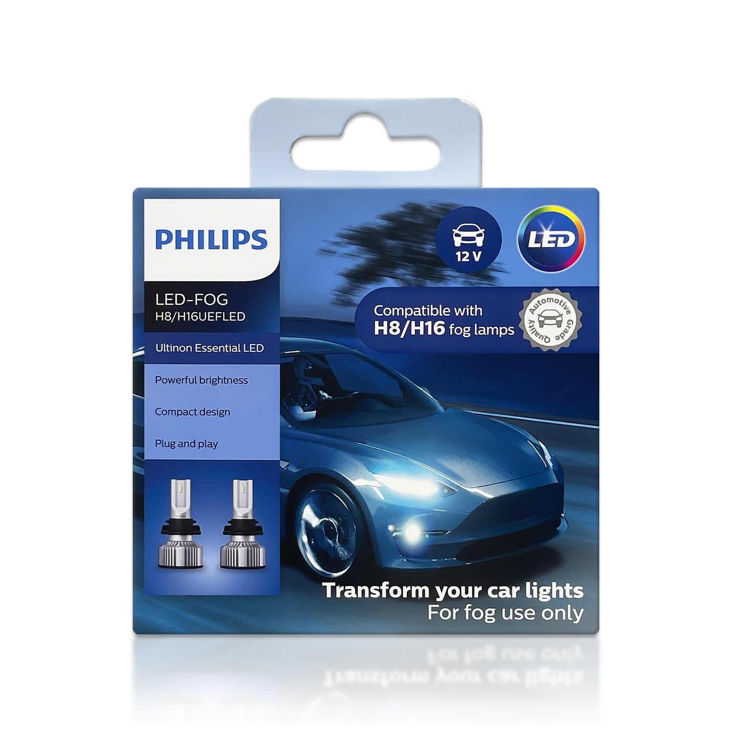 HIR2 LED Headlight + Philips H16 Dual Colour Fog Light for Toyota