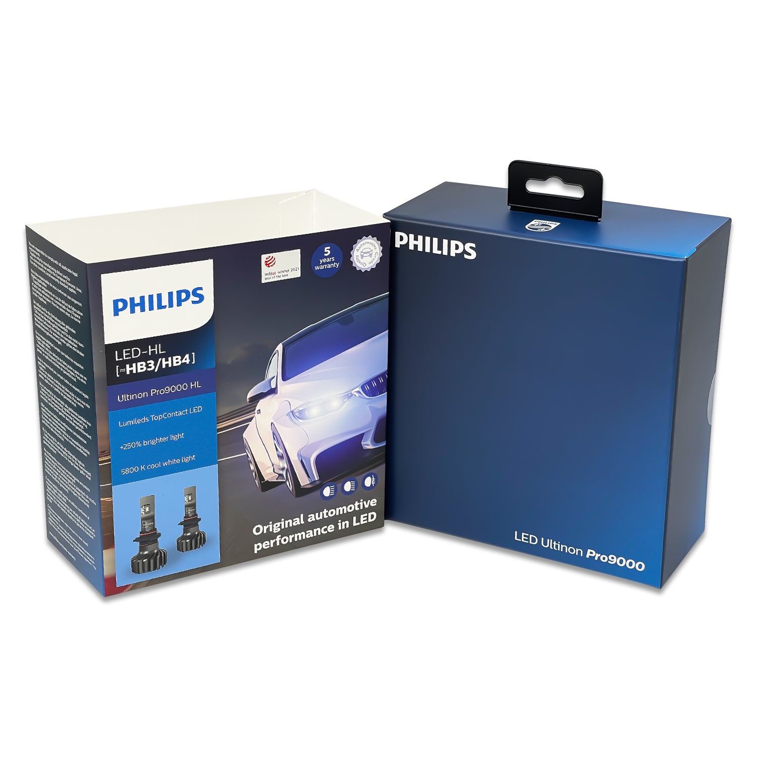 Kit Ampoules LED HB4 (9006) PHILIPS Ultinon Pro9100 5800K +350%
